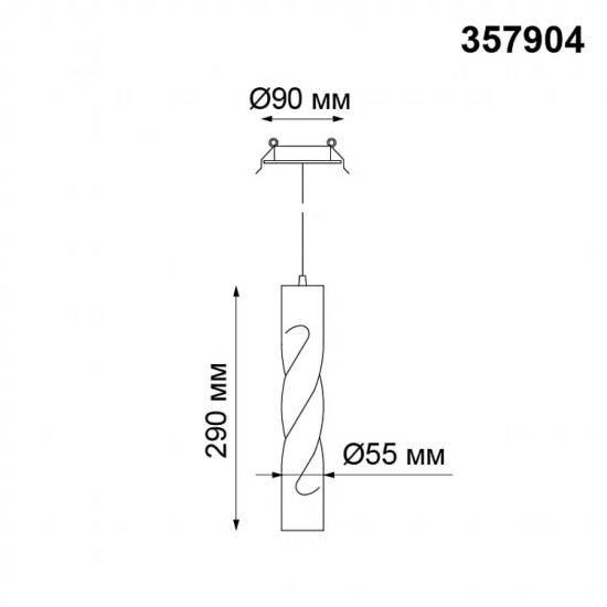 357904 NT19 115 золото Встраиваемый светильник IP20 LED 3000K 12W 160-265V ARTE