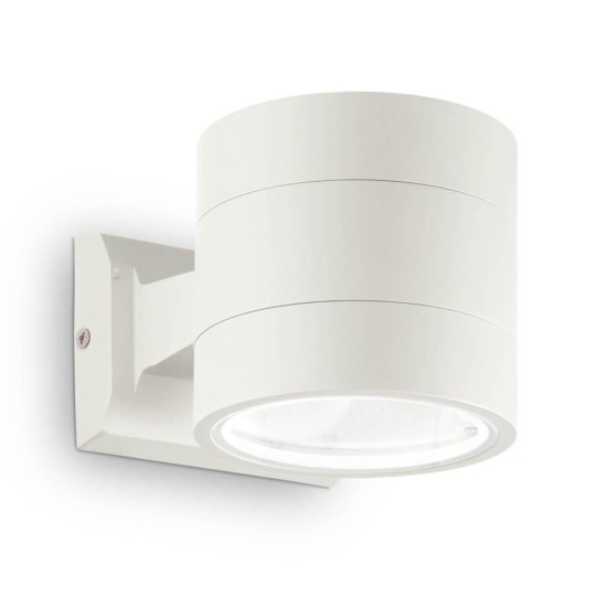 Уличный настенный светильник Ideal Lux Snif Ap1 Round Bianco 144283 Уличный настенный светильник Ideal Lux Snif Ap1 Round Bianco 144283
