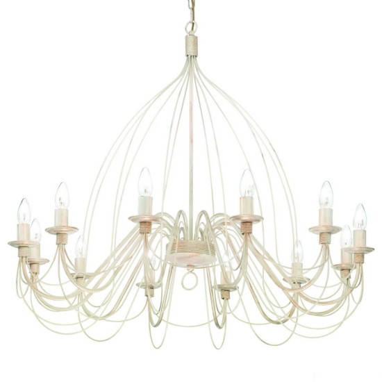 Подвесная люстра Ideal Lux Corte SP12 Bianco Antico 097664 Подвесная люстра Ideal Lux Corte SP12 Bianco Antico 097664
