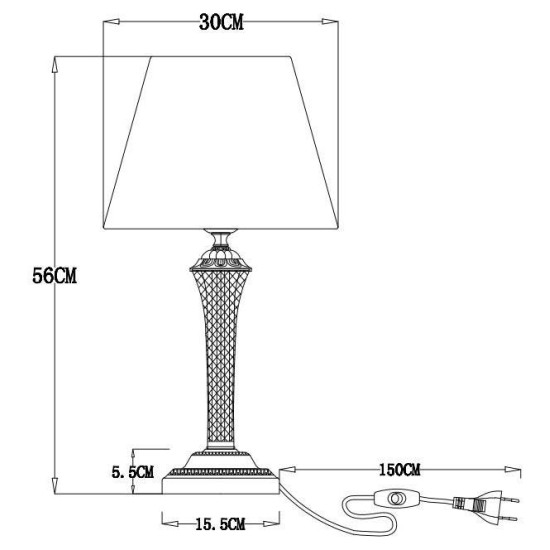 Настольная лампа Arte Lamp Gracie A7301LT-1PB