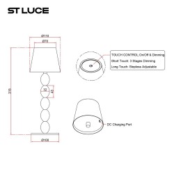 Настольная лампа ST Luce Ease SL1011.504.01