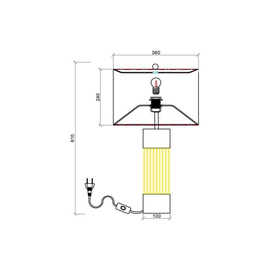 Настольная лампа Vele Luce Rainbow VL5743N01 Настольная лампа Vele Luce Rainbow VL5743N01