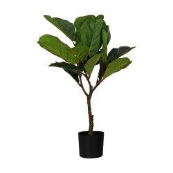 428021 Искусственное растение в горшке YUBETSU, H900, ?500, пластик, зеленый, черный