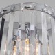 Настенный светильник Eurosvet Elegante 10130/1 хром/прозрачный хрусталь Strotskis