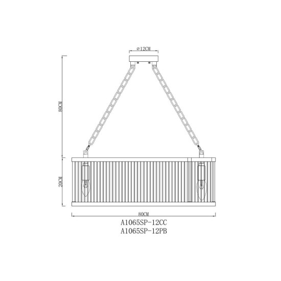 Подвесная люстра Arte Lamp Anetta A1065SP-12CC