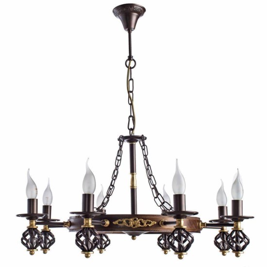 Подвесная люстра Arte Lamp Cartwheel A4550LM-8CK Подвесная люстра Arte Lamp Cartwheel A4550LM-8CK
