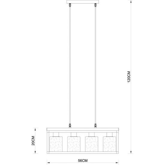 Подвесная люстра Arte Lamp Dublin A7025SP-4BK