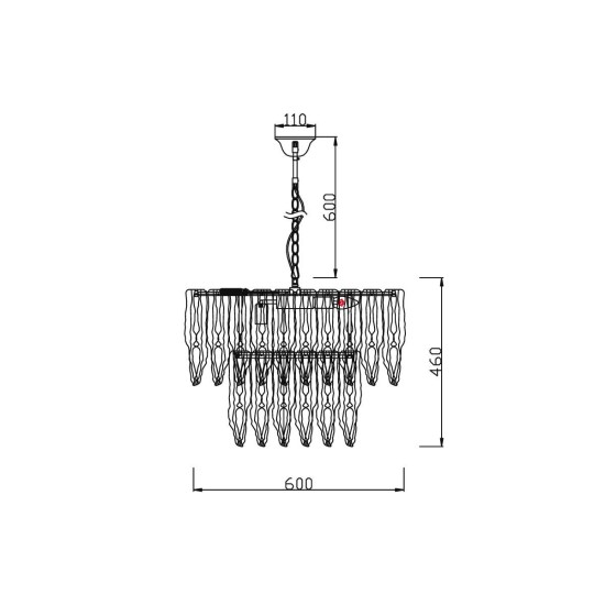 Подвесная люстра Vele Luce Dolce VL1814L06 Подвесная люстра Vele Luce Dolce VL1814L06