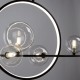 Подвесная светодиодная люстра Arte Lamp Saturn A7791SP-59BK Подвесная светодиодная люстра Arte Lamp Saturn A7791SP-59BK