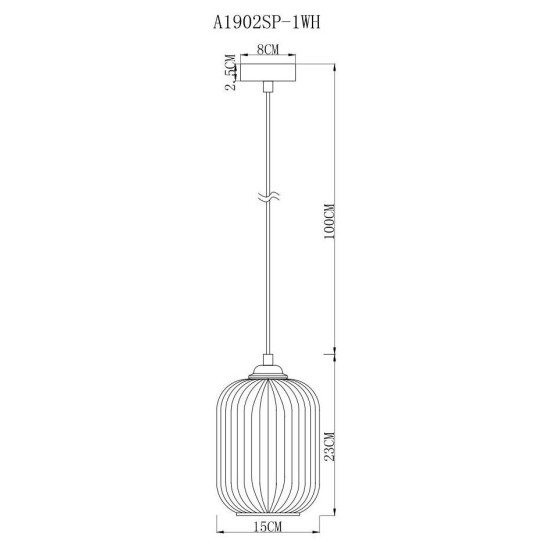 Подвесной светильник Arte Lamp Arwen A1902SP-1WH