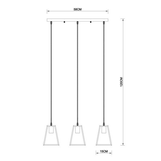 Подвесной светильник Arte Lamp Brussels A8030SP-3BK