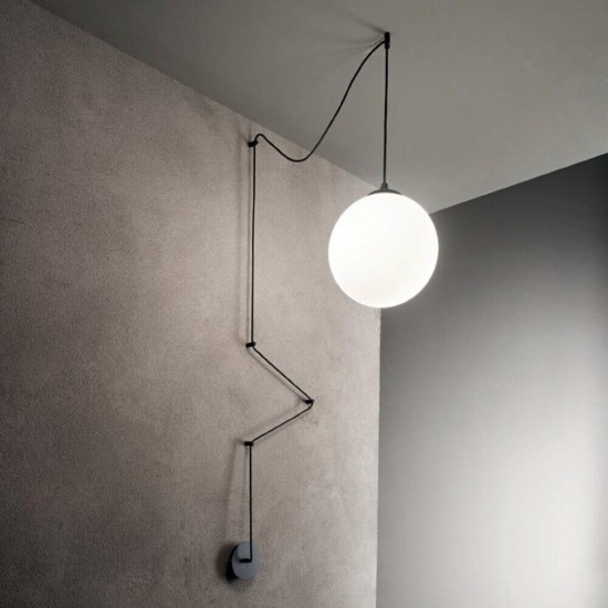 Подвесной светильник Ideal Lux Boa SP1 Nero 160856 Подвесной светильник Ideal Lux Boa SP1 Nero 160856