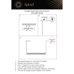 Подвесной светодиодный светильник Aployt Meri APL.657.03.29