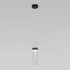 Подвесной светодиодный светильник Eurosvet Lumen 50244/1 Led черный/прозрачный