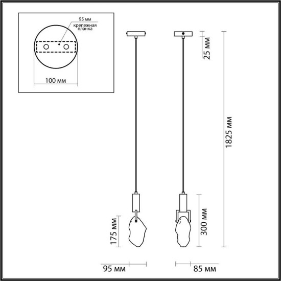 Подвесной светодиодный светильник Odeon Light Lia 4372/5L Подвесной светодиодный светильник Odeon Light Lia 4372/5L