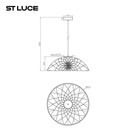 Подвесной светодиодный светильник ST Luce Bound SL6016.703.01