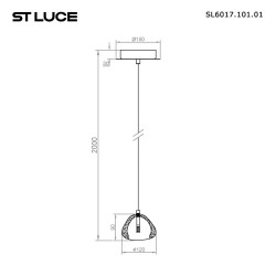 Подвесной светодиодный светильник ST Luce Waterfall SL6017.101.01