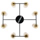 Потолочная люстра Arte Lamp Leo A7027PL-8BK Потолочная люстра Arte Lamp Leo A7027PL-8BK