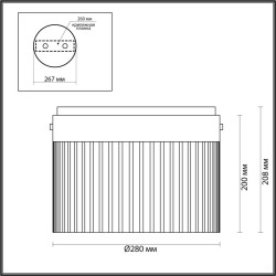 Потолочный светодиодный светильник Odeon Light L-Vision Pillari 5047/24LC