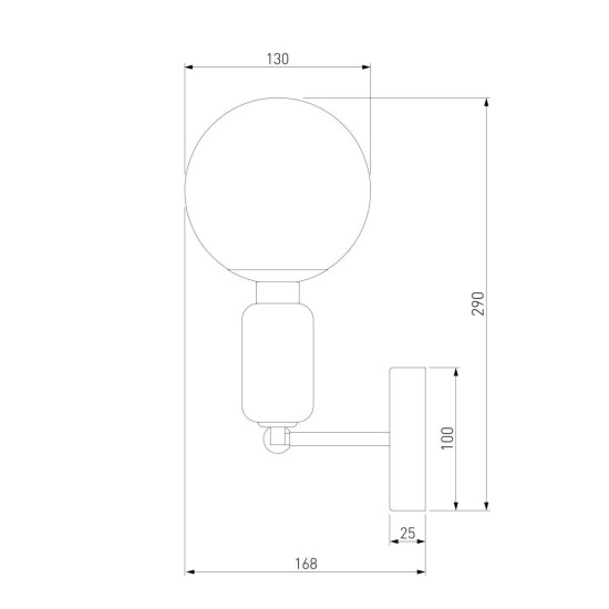 Бра Eurosvet Bubble 50251/1 золото