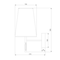 Бра Eurosvet Milazzo 60137/1 золото