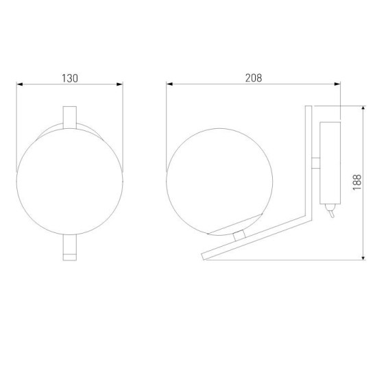 Бра Eurosvet Shape 70131/1 хром