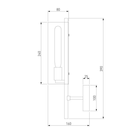 Бра Eurosvet Trompeta 70144/1 хром