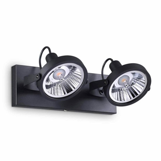 Спот Ideal Lux Glim PL2 Nero 200248 Спот Ideal Lux Glim PL2 Nero 200248
