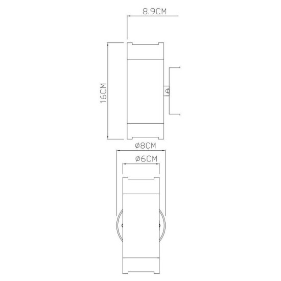 Уличный настенный светильник Arte Lamp Atlas A3503AL-2BK