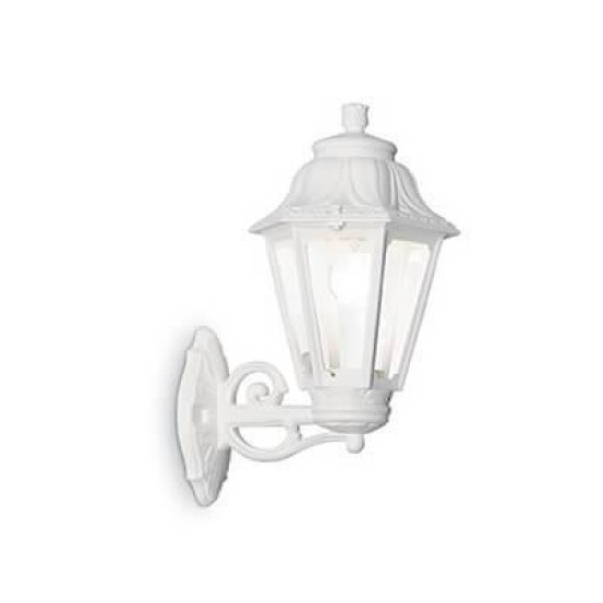Уличный настенный светильник Ideal Lux Anna AP1 Big Bianco 120423 Уличный настенный светильник Ideal Lux Anna AP1 Big Bianco 120423