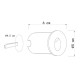 Уличный светодиодный светильник Arte Lamp Piazza A3802IN-1BK