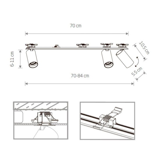 Встраиваемый спот Nowodvorski Mono Surface 7685 Встраиваемый спот Nowodvorski Mono Surface 7685