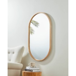 425002 Зеркало декоративное BANI, L600, B25, H1000, дерево, зеркало, коричневый
