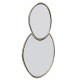 425004 Зеркало декоративное BANI, L450, B10, H275, сталь, зеркало, цвет латунь