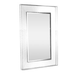 425017 Зеркало декоративное MASINLOC, L545, B50, H1195, сталь, зеркало, серебристый