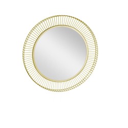 425025 Зеркало декоративное MASINLOC, B50, ?730, сталь, зеркало, золотой