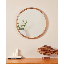 425038 Зеркало декоративное BANI, B25, ?700, дерево, зеркало, коричневый